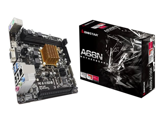 Biostar A68N-2100K - Motherboard - Mini-ITX - AMD E1 6010