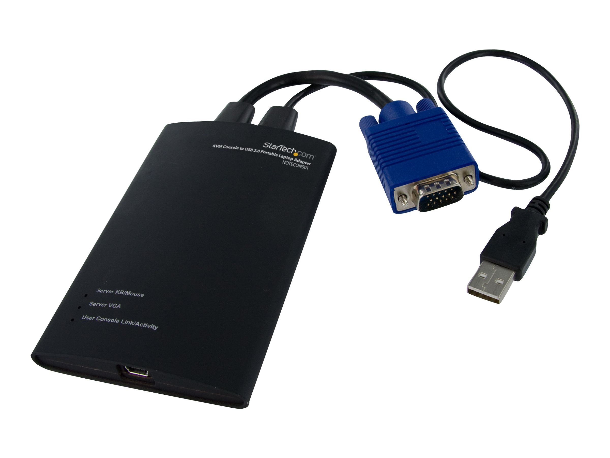 StarTech.com Tragbarer KVM Konsolen auf USB 2.0 Laptop Adapter - KVM-Switch - 1 Anschlüsse
