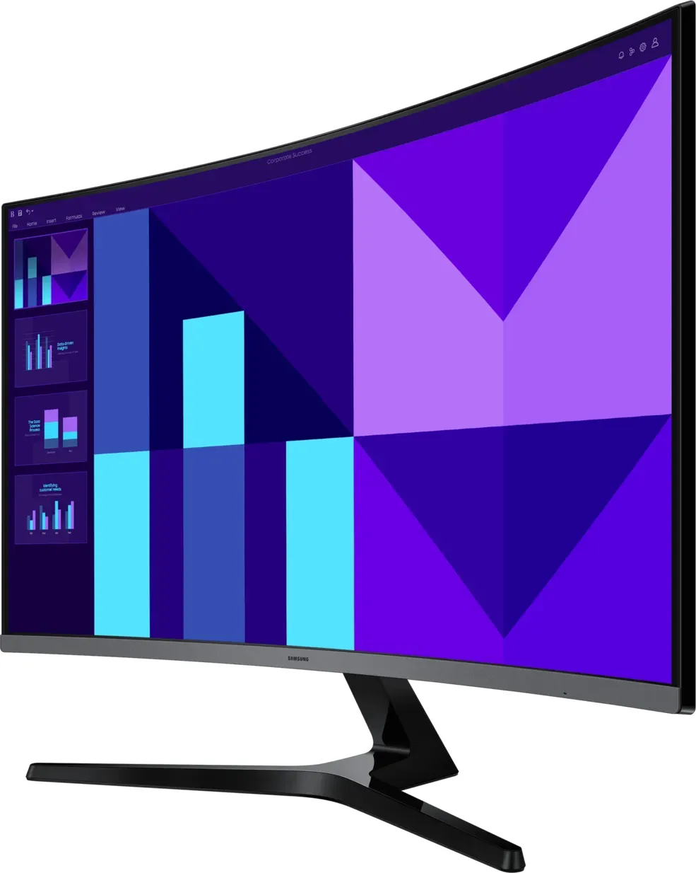 Samsung Essential S3 S32D396GAU - S39GD Series - LED-Monitor - gebogen - 81.3 cm (32") - 1920 x 1080 Full HD (1080p) @ 100 Hz - VA - 250 cd/m² - 3000:1 - 4 ms - HDMI, VGA - Lautsprecher - Schwarz