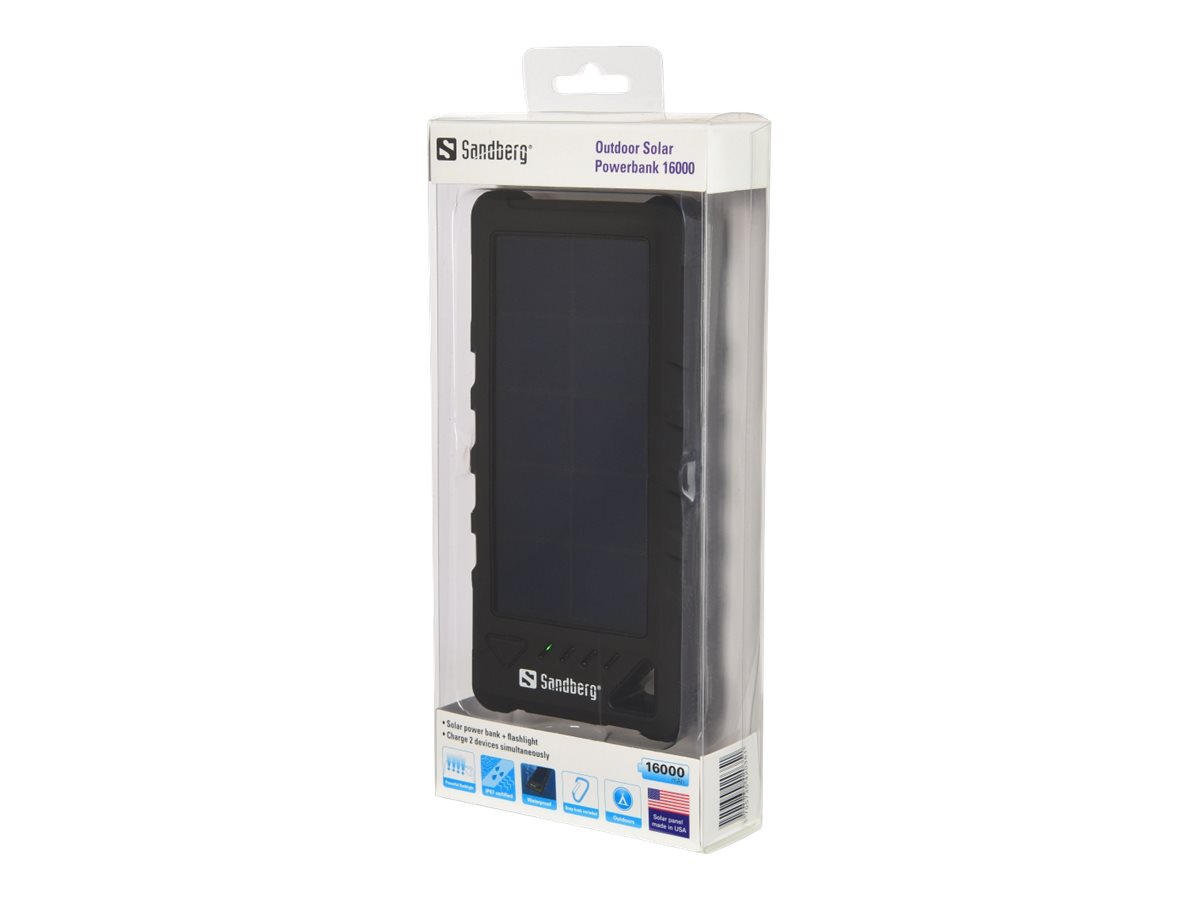 Sandberg Outdoor Solar Powerbank 16000 Solar-Powerbank - Li-Ion - USB
24 pin USB-C
