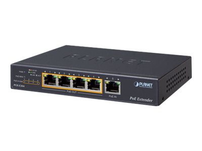 PLANET POE-E304 PoE Extender - Netzwerkextender - 10Mb LAN
100Mb LAN
1GbE