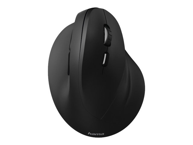 Hama Vertical Ergonomic - vertikale Maus - USB - Schwarz