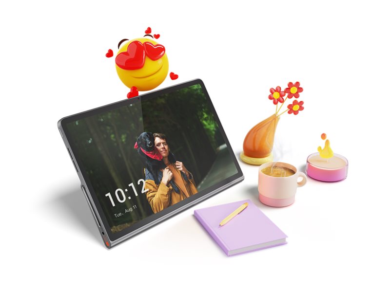 Lenovo Tab Plus ZADX - Tablet - Android 14 oder höher - 128 GB UFS card - 29.2 cm (11.5") IPS (2000 x 1200) - microSD-Steckplatz - Luna Gray