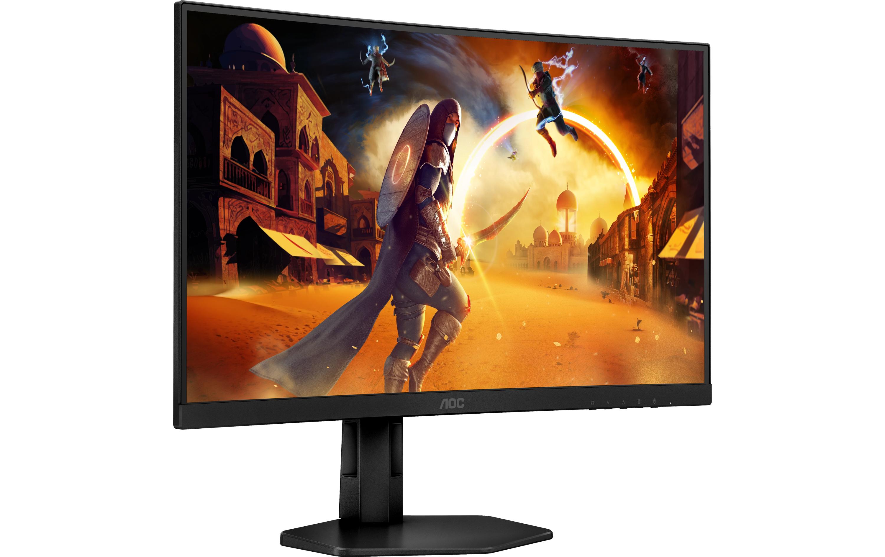 AOC Gaming C27G4ZXU - LED-Monitor - Gaming - gebogen - 68.5 cm (27") - 1920 x 1080 Full HD (1080p) @ 280 Hz - Fast VA - 300 cd/m² - 4000:1 - HDR10 - 0.3 ms - Lautsprecher - Schwarz