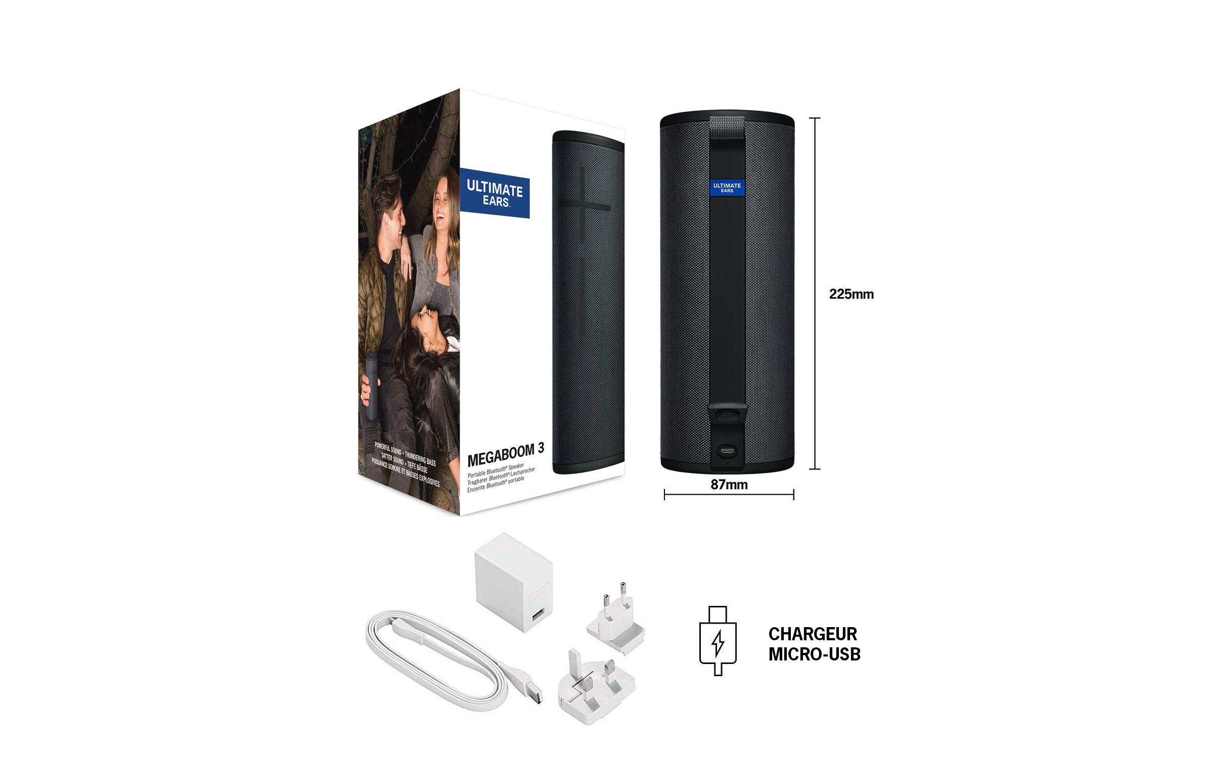 Ultimate Ears Bluetooth Speaker MEGABOOM 3 Night Black