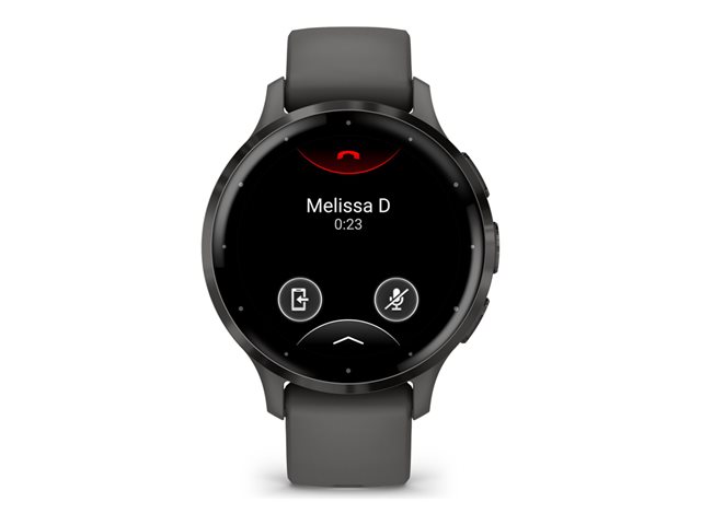 Garmin Venu 3S - Pebble Gray - intelligente Uhr mit Band - 8 GB