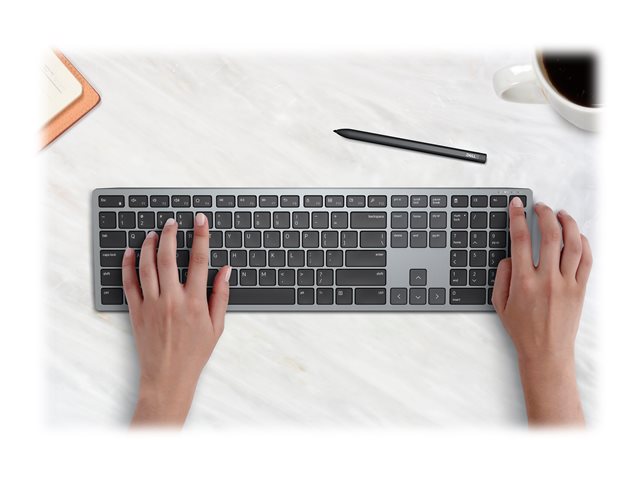 Dell Multi-Device KB700 - Tastatur - QWERTZ - Deutsch - Grau Eingabegerät