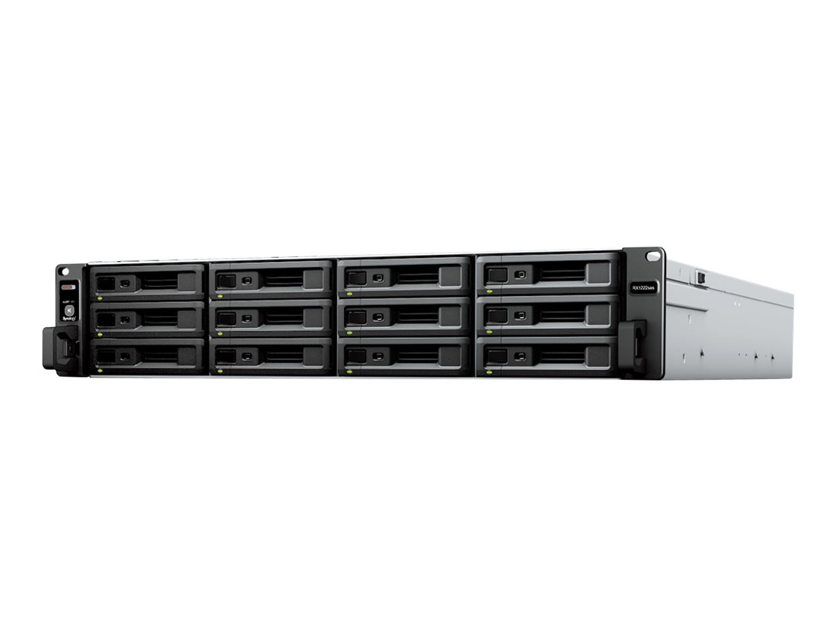 Synology RX1222sas Expansion Unit - Speichergehäuse - 12 Schächte (SATA-600 / SAS) - Rack - einbaufähig - 2U