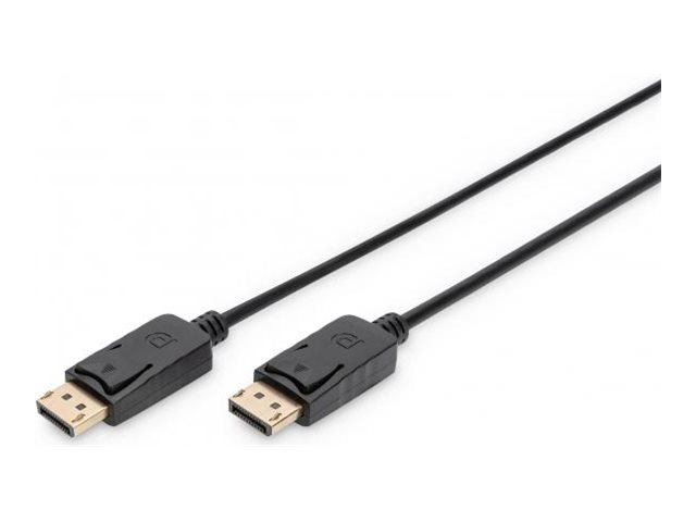 DIGITUS - DisplayPort-Kabel - DisplayPort (M) zu DisplayPort (M) - 1 m - 4K Unterstützung, geformt - Schwarz
