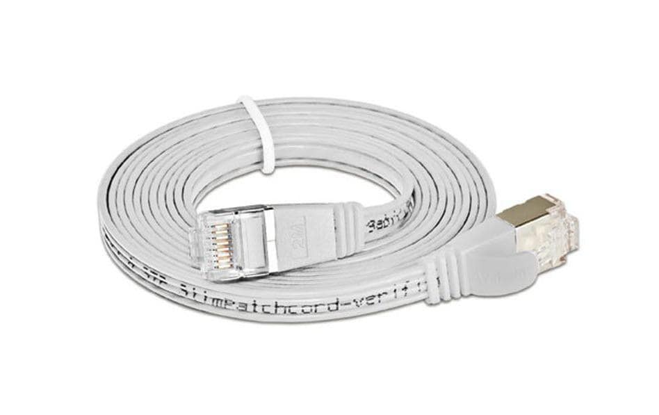 Wirewin Slim - Patch-Kabel - RJ-45 (M) zu RJ-45 (M) - 7.5 m - STP - CAT 6 - geschirmt, ohne Haken, flach - weiß