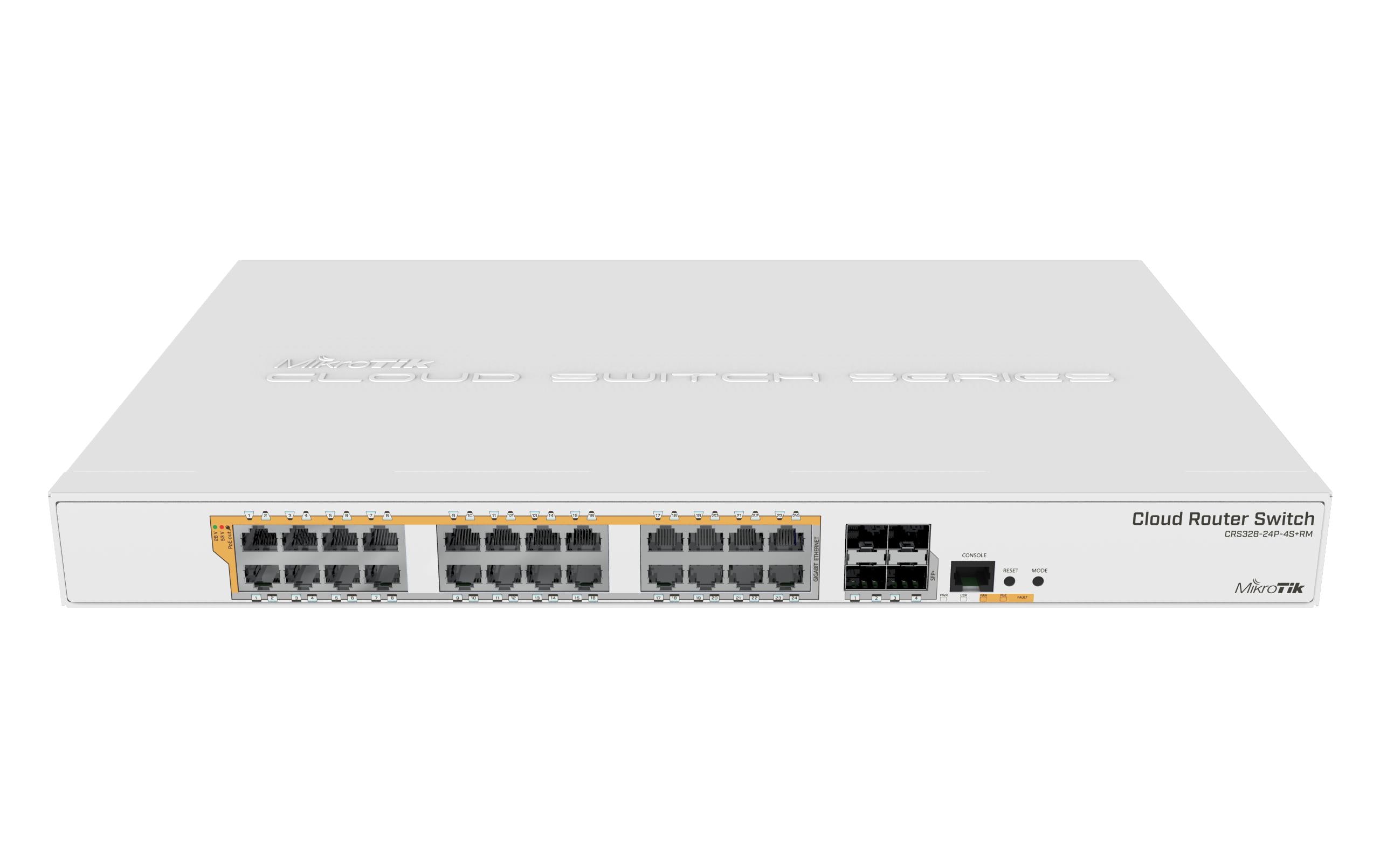 MikroTik PoE Switch CRS328-24P-4S+RM 28 Port