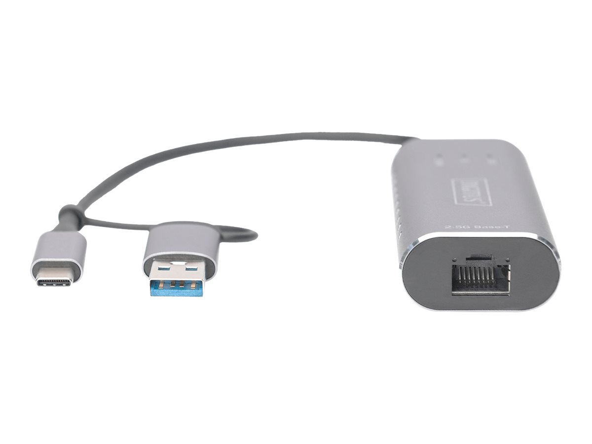 DIGITUS DN-3028 - Netzwerkadapter - USB-C / USB-A - 2.5GBase-T