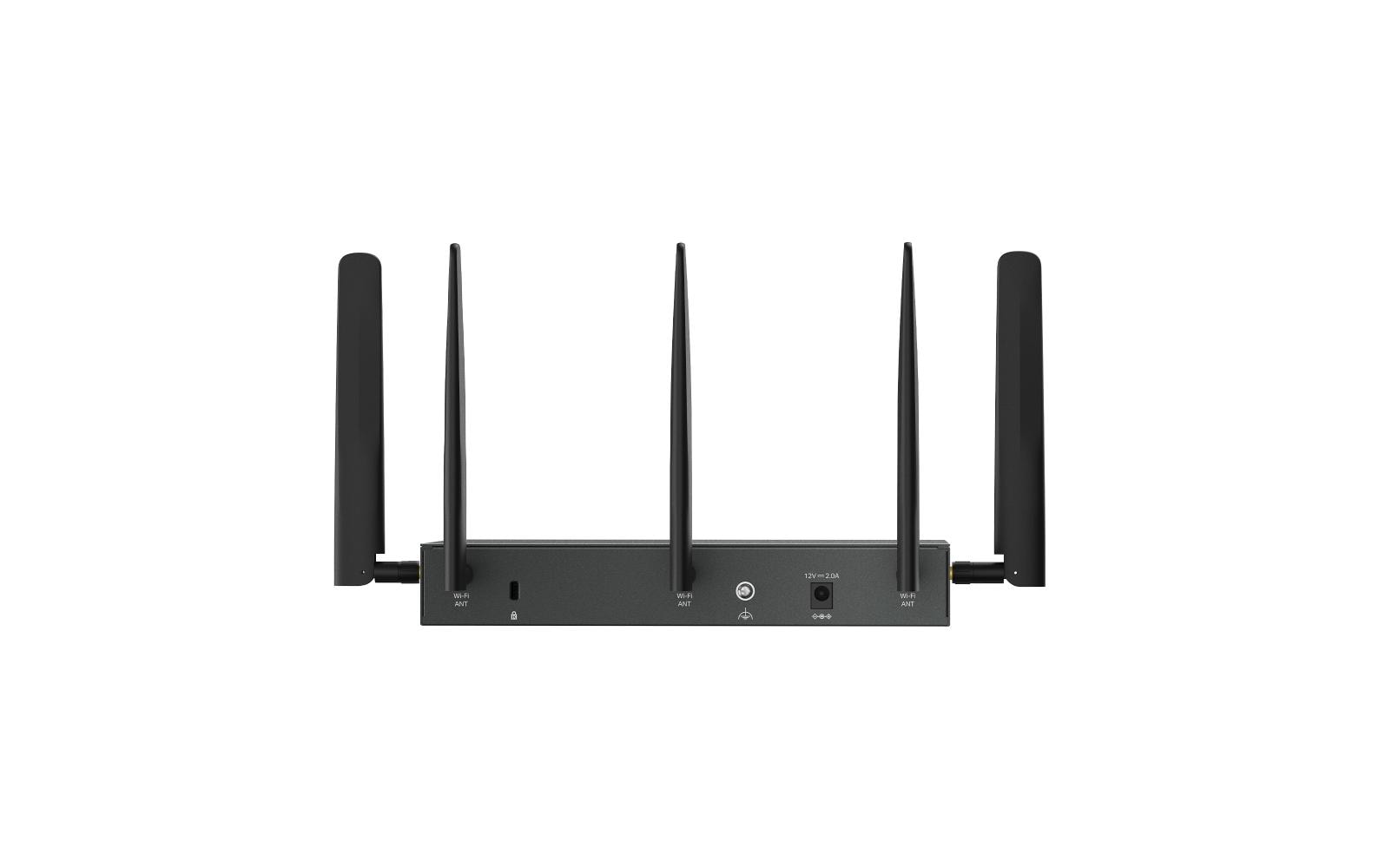 TP-Link Omada ER706W-4G V1 - Wireless Router - WWAN - Wi-Fi 6 - 4G - Desktop
wandmontierbar