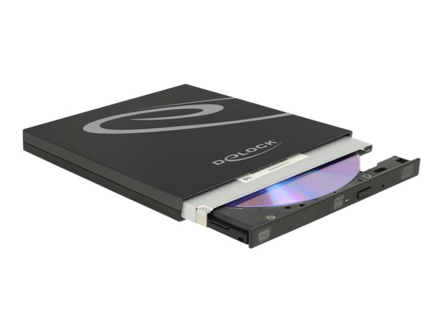 Delock External Enclosure for Ultra Slim SATA Drives 9.5 mm - DVD±RW-Laufwerk (±R DL) / DVD-RAM / BD-ROM-Laufwerk - SuperSpeed USB 3.1 Gen 1 - extern