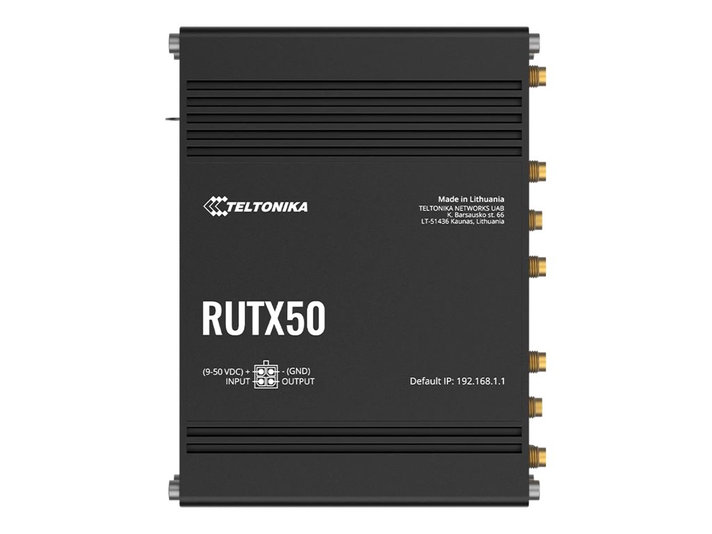 Teltonika LTE-Industrierouter RUTX50 5G, WiFi-5, 5x GE LAN