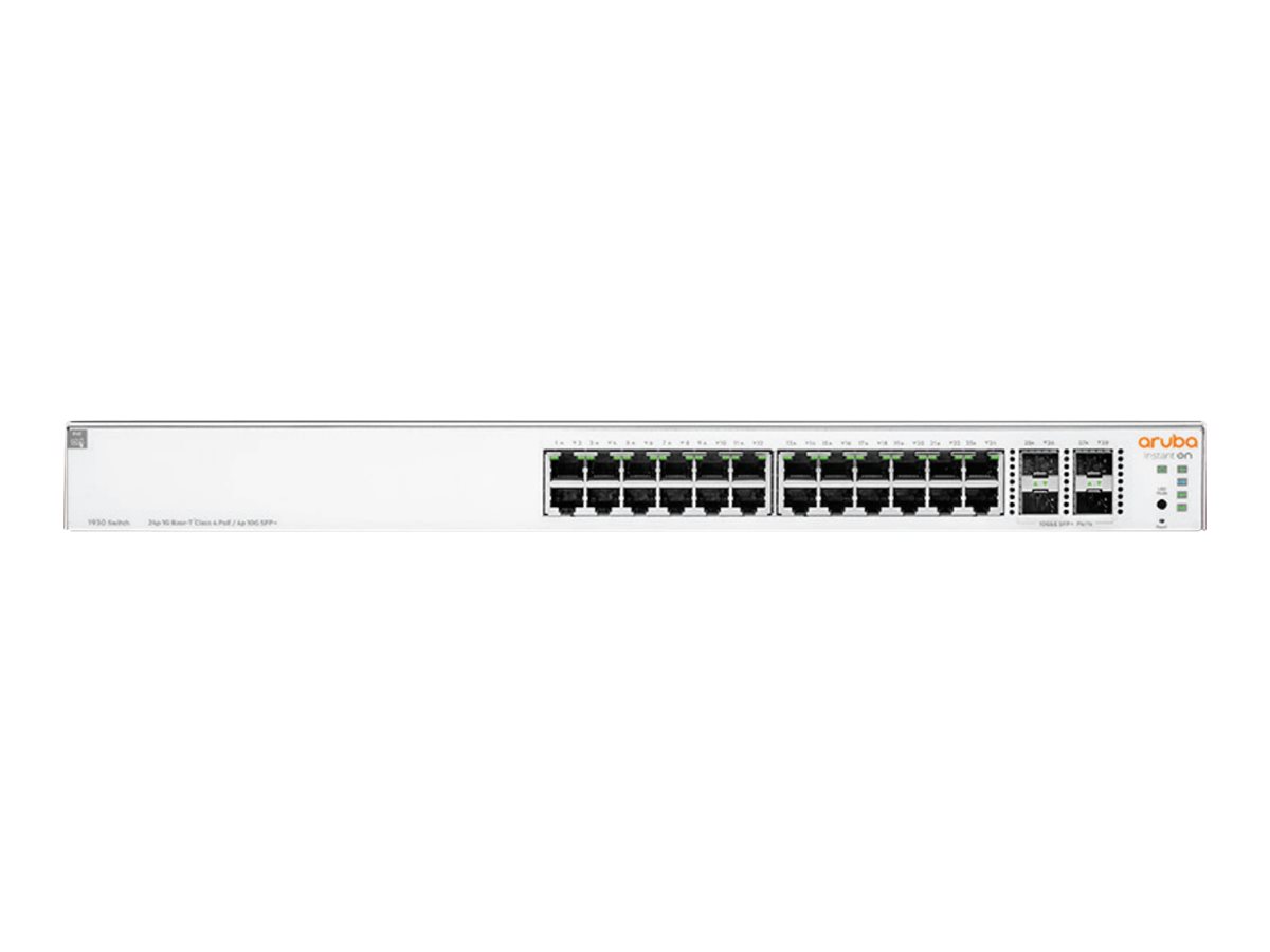HPE Networking Instant On 1930 24G Class4 PoE 4SFP/SFP+ 370W Switch - Switch - 28 Anschlüsse - managed - an Rack montierbar