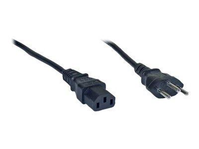 InLine - Stromkabel - SEV 1011 (M) zu power IEC 60320 C13 - Wechselstrom 250 V - 10 A - 1.8 m - Schwarz - Schweiz