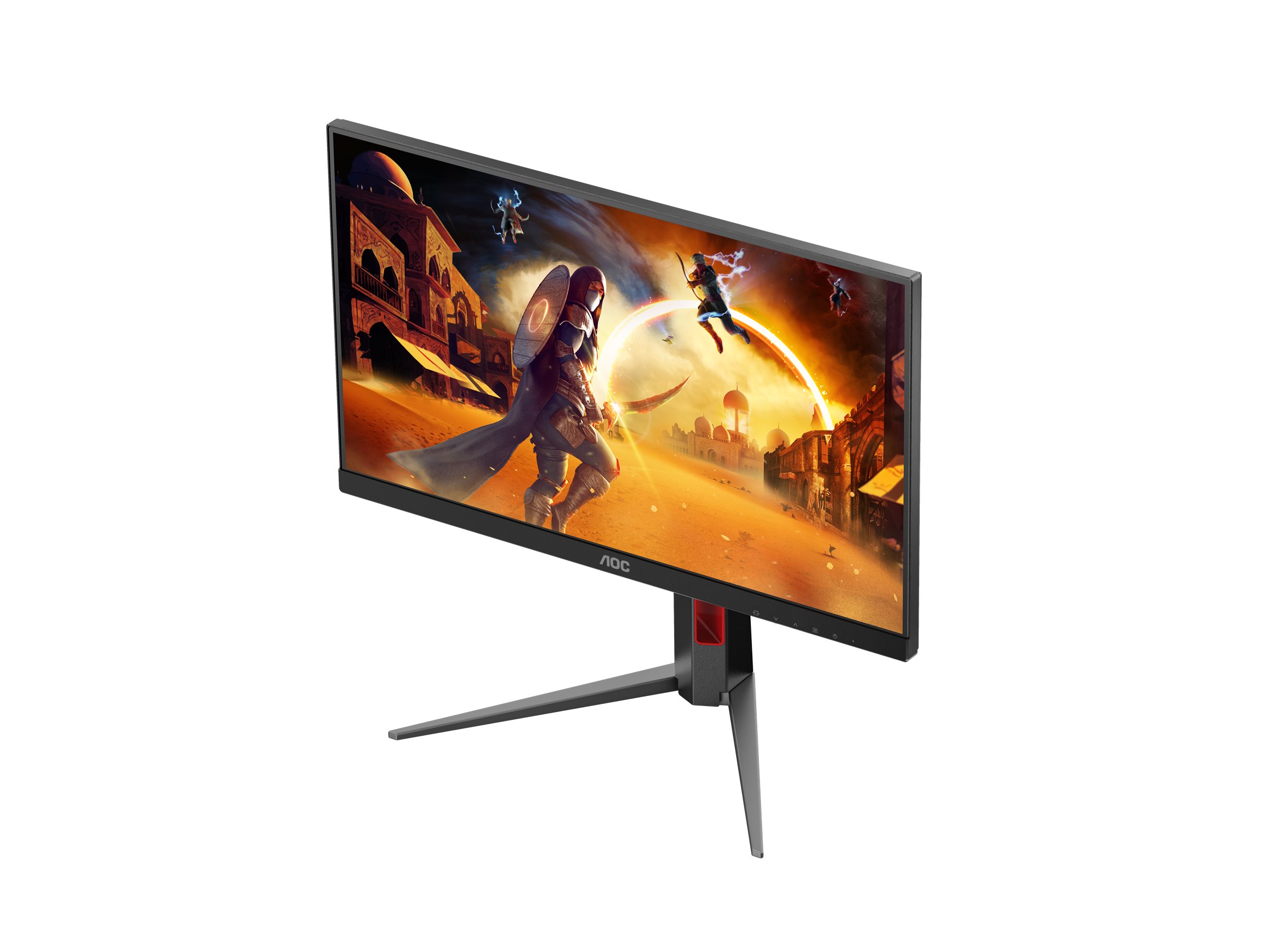 AOC Gaming 24G4HA - 24 Zoll Full HD Monitor, 200 Hz, 1 ms, G-Sync comp., HDR10 (1920x1080, 2x HDMI 2.0, 1x DisplayPort 1.4) schwarz-rot