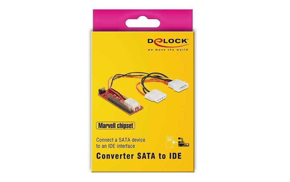 Delock Converter SATA > IDE - Speicher-Controller - SATA 3Gb/s - Ultra ATA/133