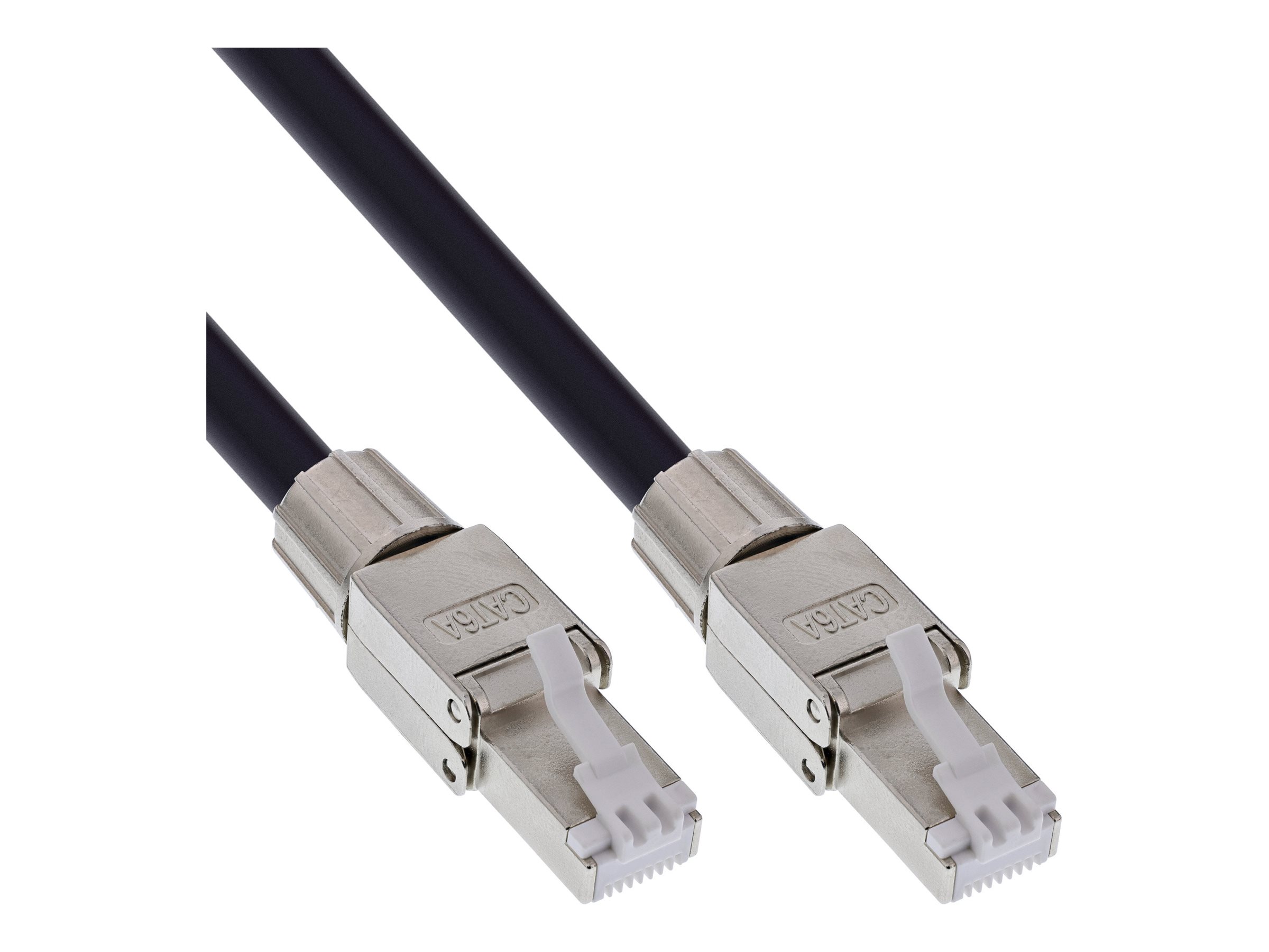 InLine - Netzwerkkabel - RJ-45 (M) zu RJ-45 (M) - 50 m - 7.8 mm - S/FTP, PiMF - CAT 6a - im Freien, verseilt, versenkbar (auf Spule), IP67