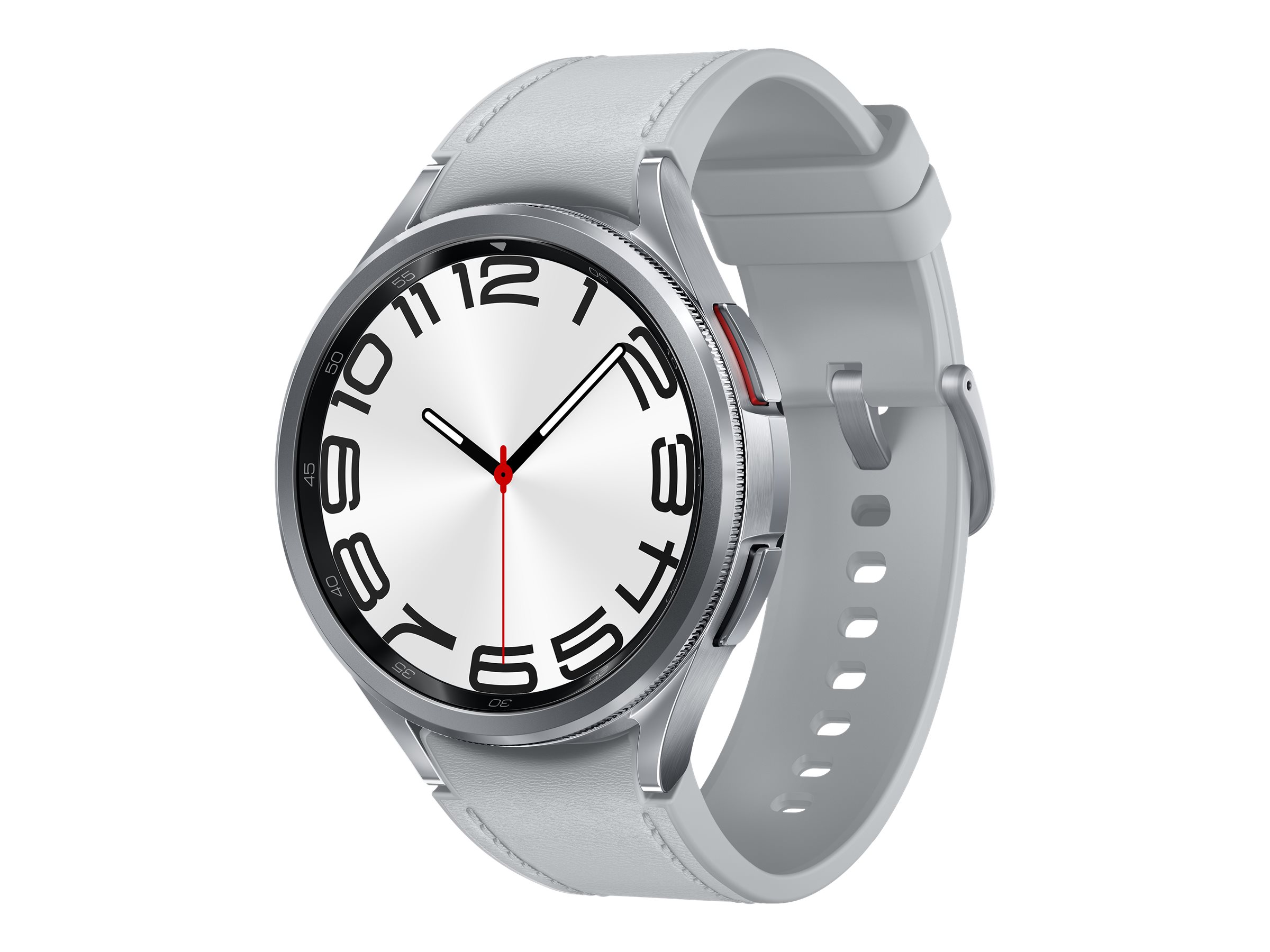 Samsung Galaxy Watch6 Classic intelligente Uhr mit Band - Silber - 47mm  - 16 GB - Silber