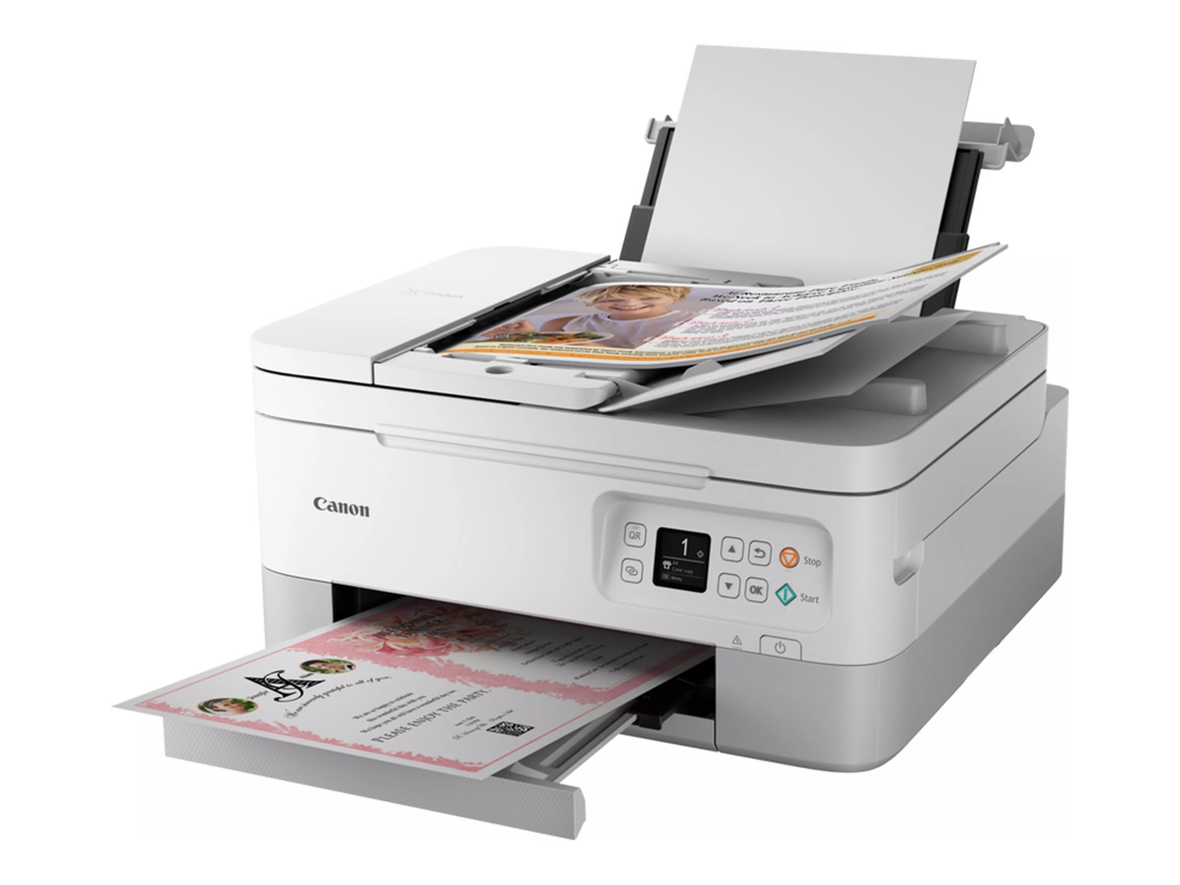 Canon PIXMA TS7451i 3 in 1 Tintenstrahl-Multifunktionsdrucker weiß