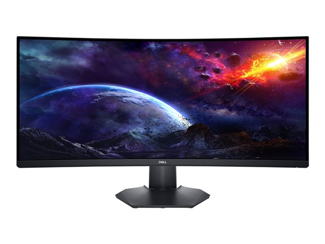 Dell 34 Gaming Monitor S3422DWG - LED-Monitor - Gaming - gebogen - 86.42 cm (34") - 3440 x 1440 WQHD @ 144 Hz - VA - 400 cd/m² - 3000:1 - 1 ms - 2xHDMI, DisplayPort