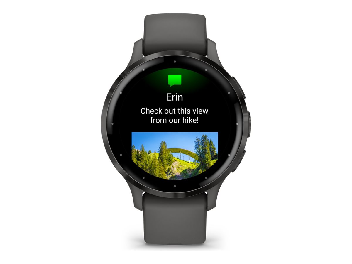 Garmin Venu 3S - Pebble Gray - intelligente Uhr mit Band - 8 GB