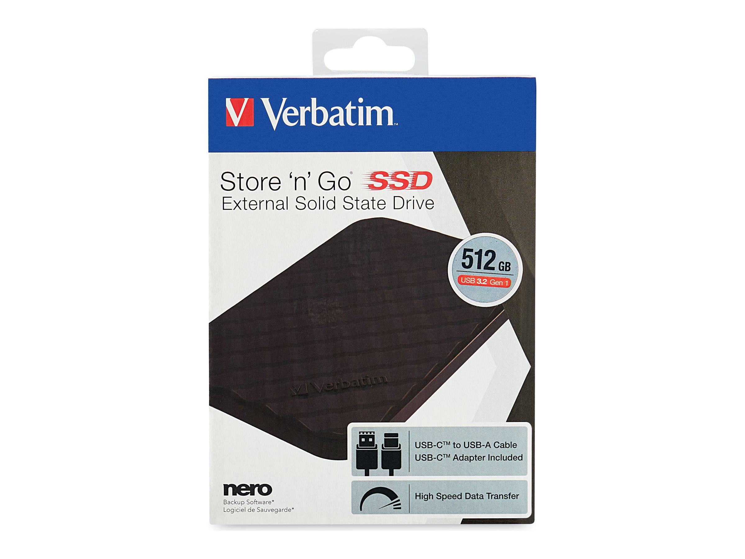 Verbatim Store 'n' Go - SSD - 512 GB - USB 3.2 Gen 1