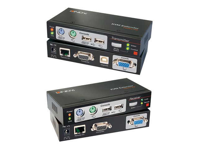 LINDY Cat.5 KVM Extender Combo 300 - KVM-Extender - PS/2, USB - bis zu 300 m