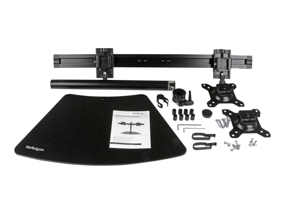 StarTech ARMBARDUO Flachbildschirm-Tischhalterung 61 cm (24") Tisch/Bank Schwarz (ARMBARDUO)