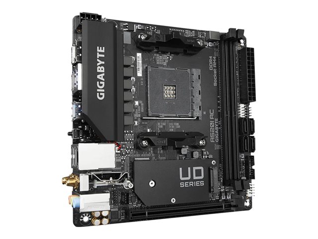 Gigabyte A520I AC - 1.0 - Motherboard - Mini-ITX - Socket AM4 - AMD A520