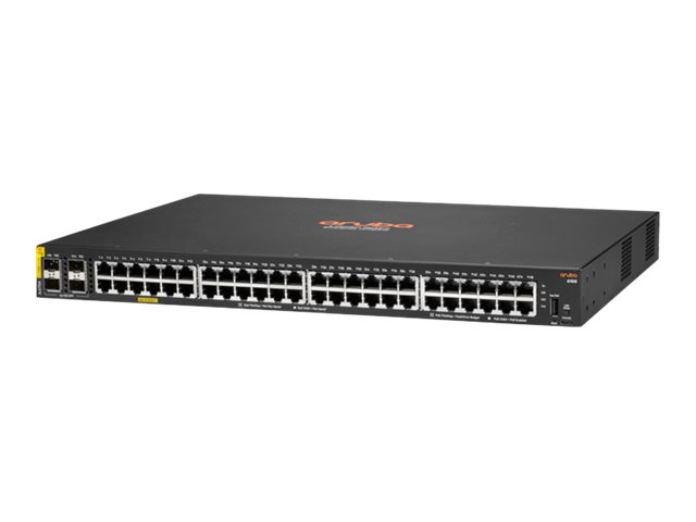 HPE Aruba Networking 6100 48G Class4 PoE 4SFP+ 370W Switch - Switch - 52 Anschlüsse - managed - an Rack montierbar