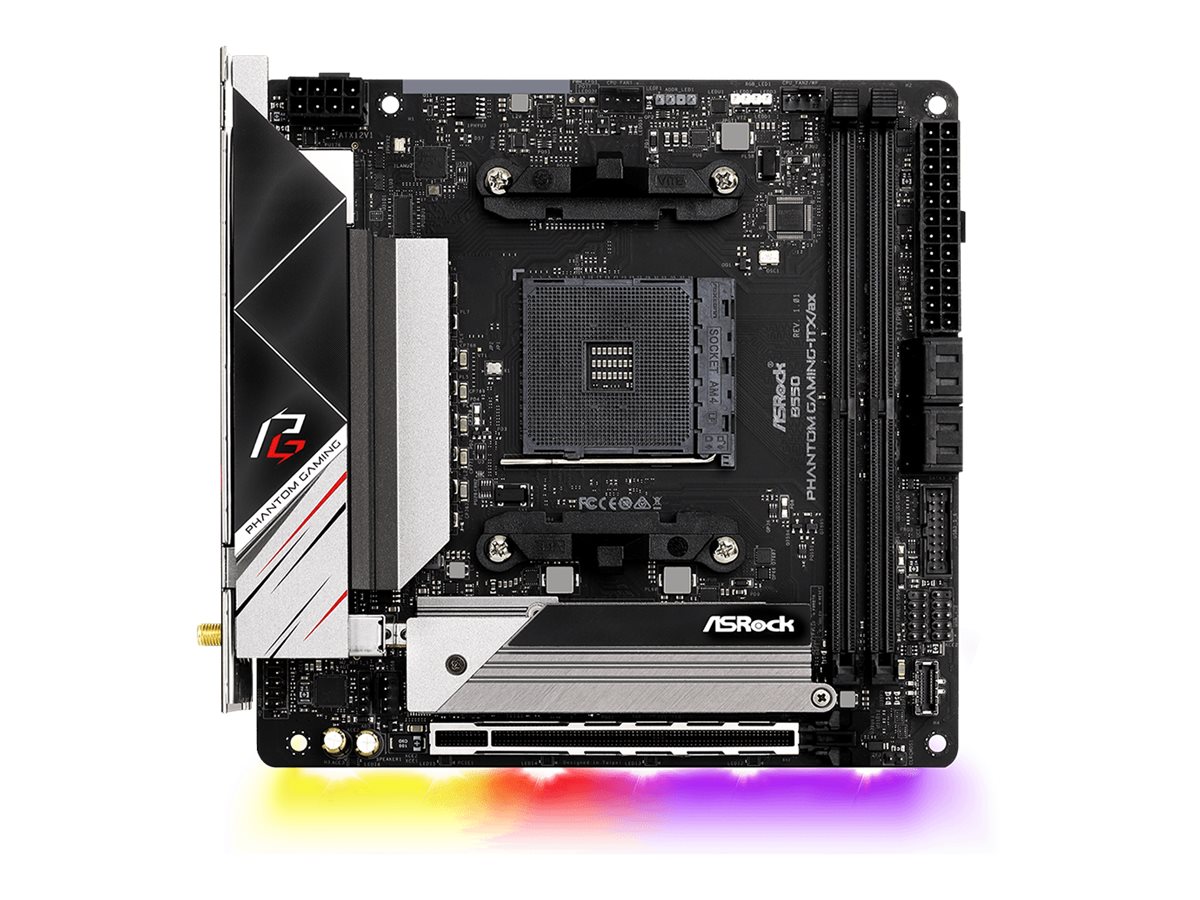 ASRock B550 Phantom Gaming-ITX/ax - Motherboard - Mini-ITX - Socket AM4 - AMD B550