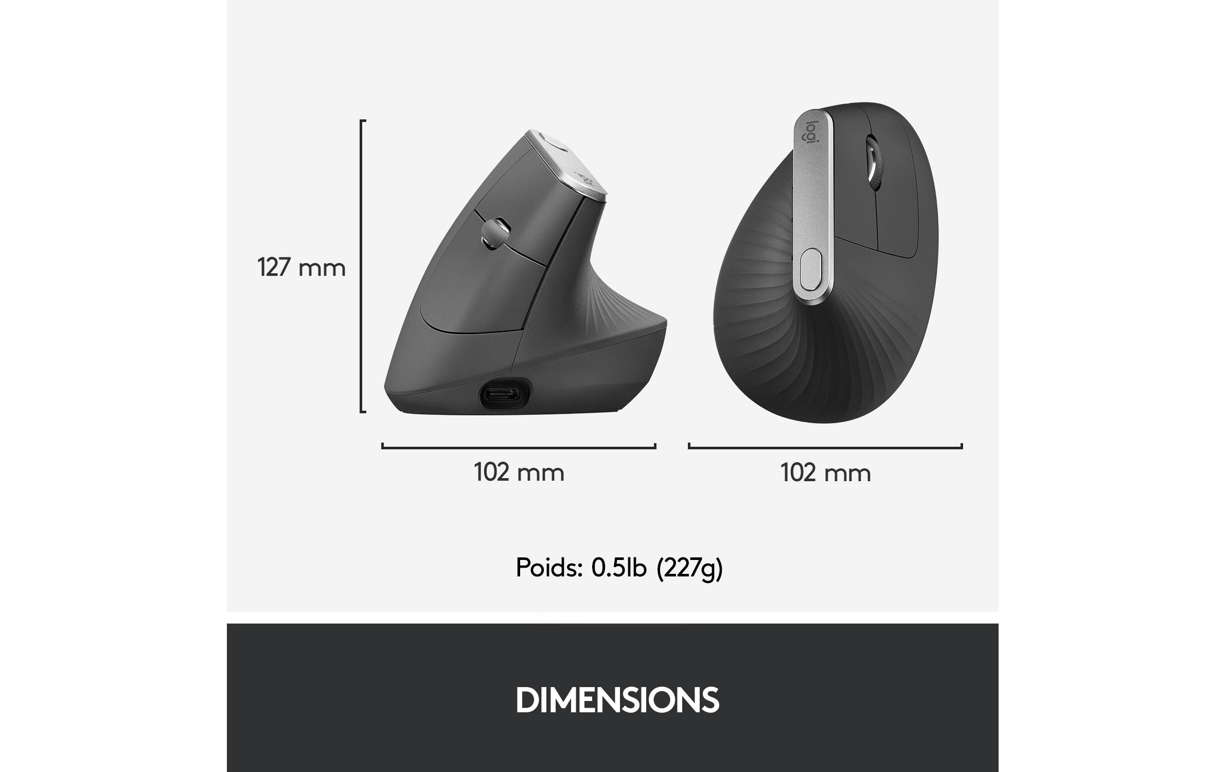 Logitech Ergonomische Maus MX Vertical