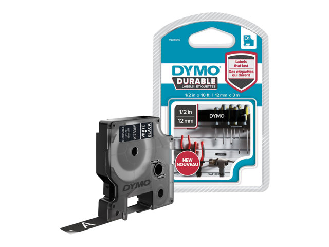 DYMO D1 - Etikettenband - 1 Kassette(n) - Rolle (1
2 cm x 3 m)