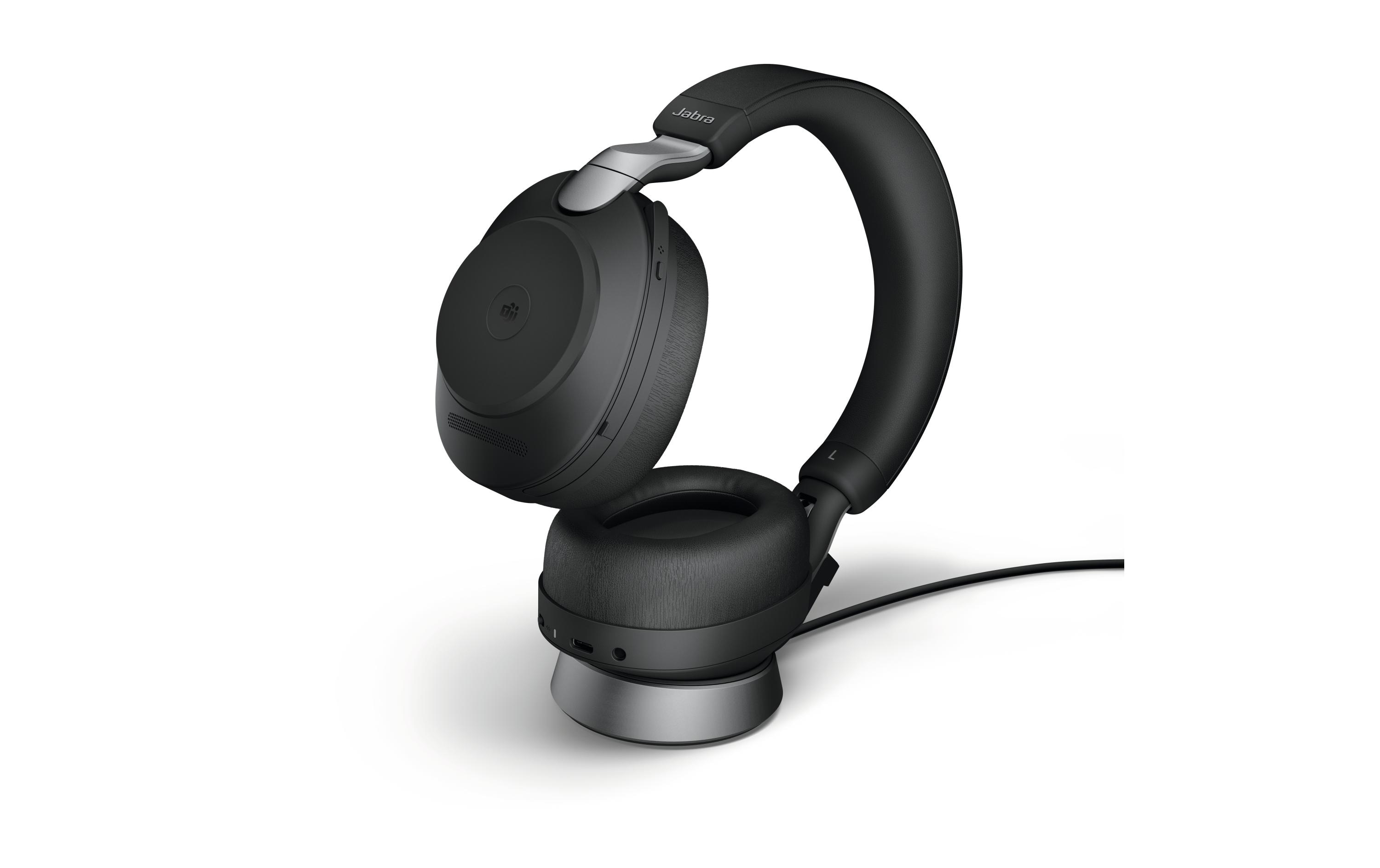 Jabra Evolve2 85 MS Stereo - Headset - ohrumschließend - Bluetooth - kabellos, kabelgebunden - aktive Rauschunterdrückung - 3,5 mm Stecker - Geräuschisolierung - Schwarz - Zertifiziert für Microsoft Teams