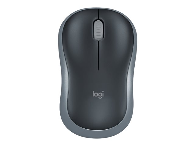 Logitech M185 - Maus - 2.4 GHz - Grau