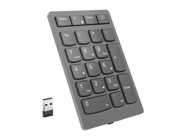 Lenovo Go Wireless Numeric Keypad - Tastenfeld - Storm Gray Eingabegerät
