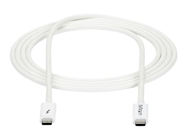 StarTech.com 6.6ft (2m) Thunderbolt 3 Cable
20Gbps
100W PD
4K Video
Thunderbolt-Certified
Compatible w/ TB4/USB 3.2/DisplayPort - Thunderbolt-Kabel - 24 pin USB-C zu 24 pin USB-C - 2 m