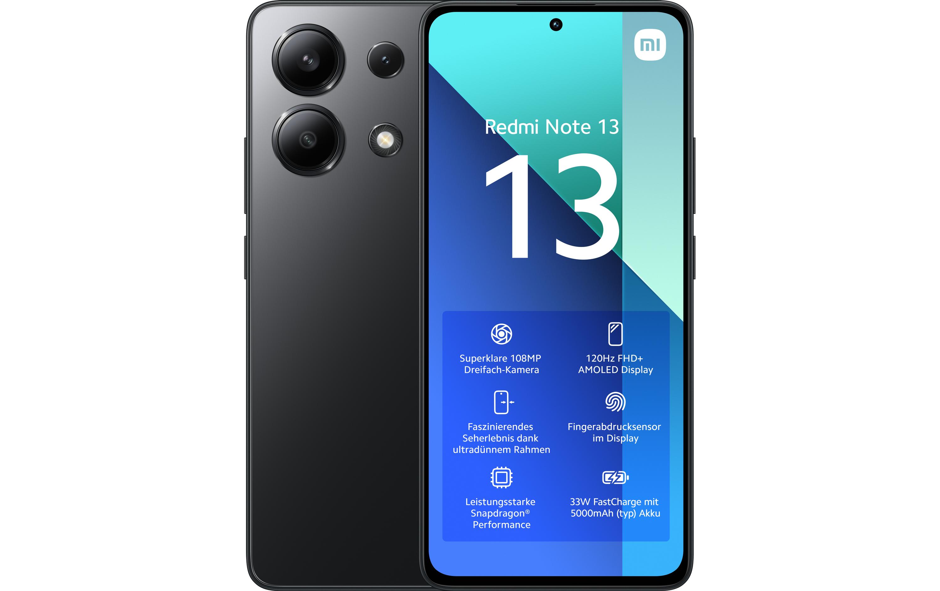 Xiaomi Redmi Note 13 4G Dual Sim 6GB RAM 128GB - Black