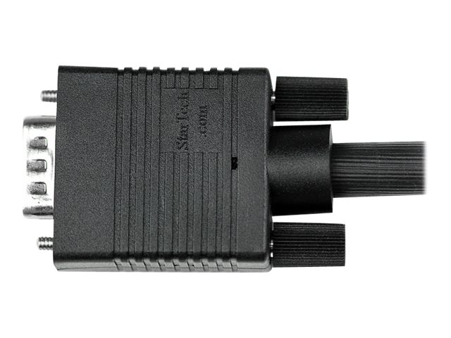 StarTech.com 1m VGA Monitorkabel - HD15-Pin Koax Kabel - Stecker/Stecker - VGA-Kabel - HD-15 (VGA) (M) zu HD-15 (VGA) (M) - 1 m - geformt, Daumenschrauben - Schwarz