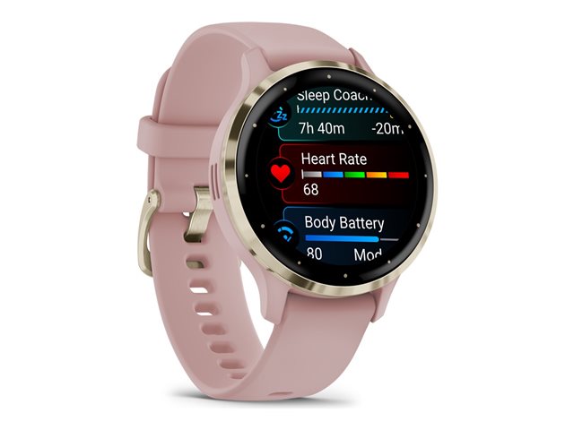 Garmin Venu 3S - Rosa - intelligente Uhr mit Band - 8 GB