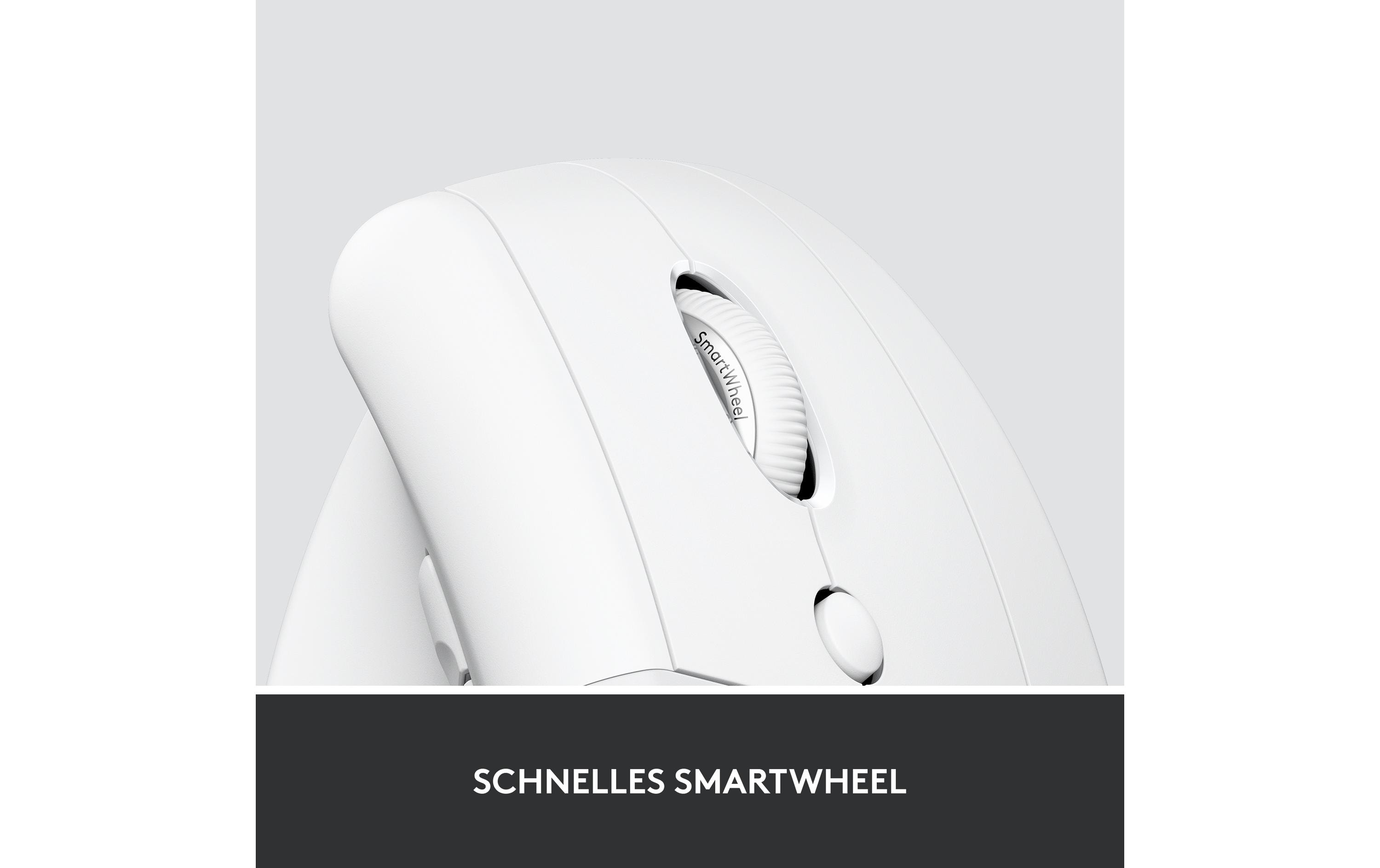 Logitech Ergonomische Maus Lift for Business Off-white