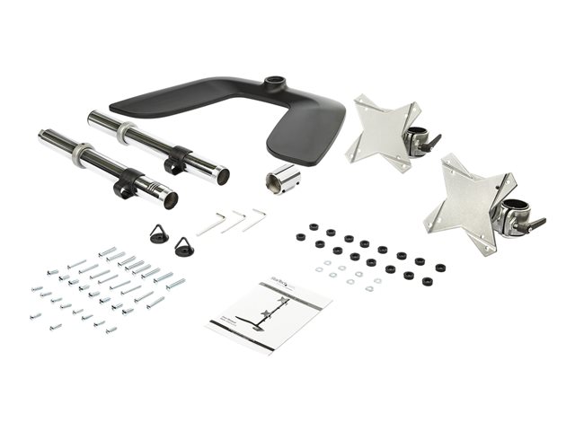 StarTech.com Monitorhalterung für zwei vertikal gestapelte Monitore - Ergonomischer Monitorarm für zwei VESA Monitore - bis zu 27"(je 8kg) Monitore - Freistehend
Höhenverstellbar - Silber (ARMDUOVS) Aufstellung - für 2 Monitore - Schwarz
Silber