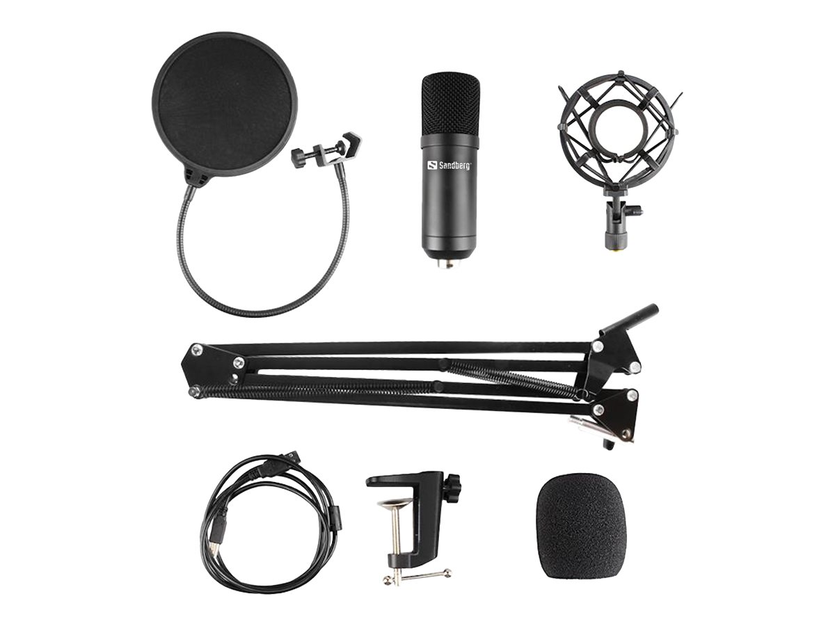 Sandberg Streamer USB Microphone Kit - Mikrofon