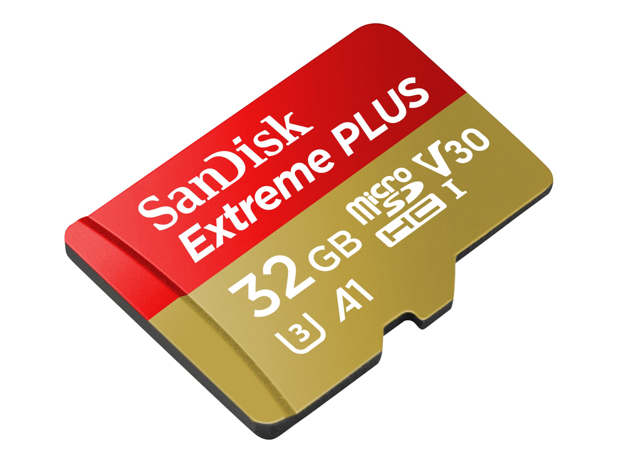 SanDisk Extreme PLUS - Flash-Speicherkarte - 32 GB - microSDHC UHS-I