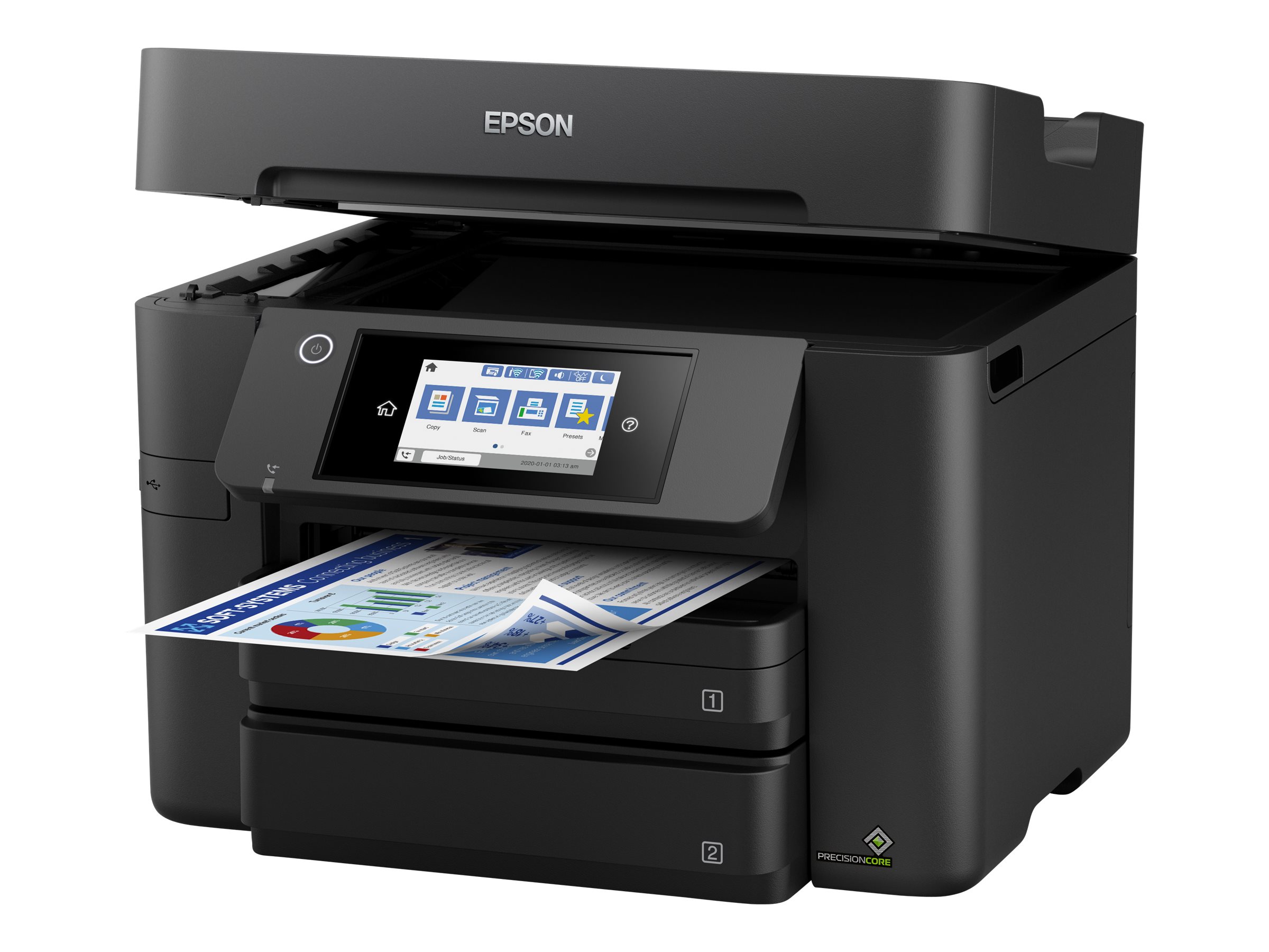 Epson WorkForce Pro WF-4830DTWF Tintenstrahl-Multifunktionsgerät A4, 4in1, Drucker, Scanner, Kopierer, Fax, USB, WLAN