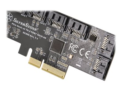 SilverStone ECS06 - Speicher-Controller - SATA 6Gb/s - PCIe 3.0 x2