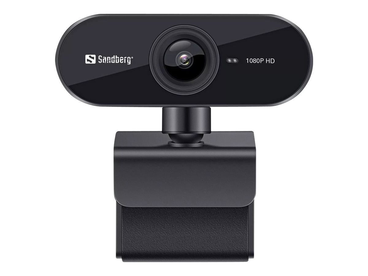 Sandberg USB Webcam Flex - Webcam - Farbe - 2 MP - 1920 x 1080 - 1080p - feste Brennweite - Audio - USB 2.0